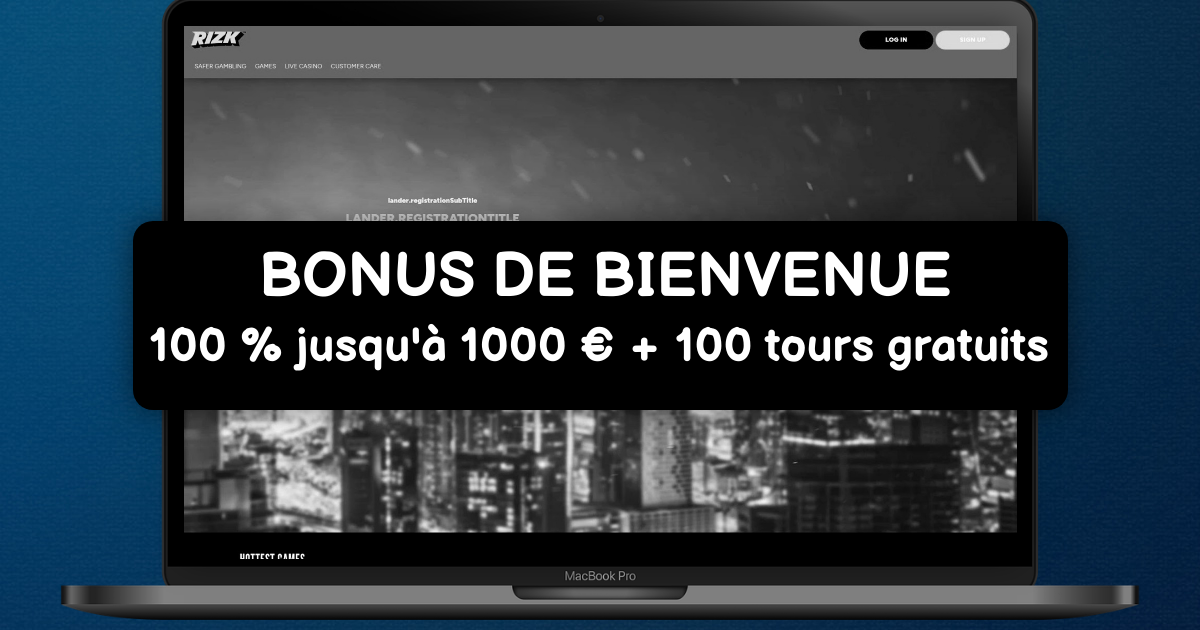 Rizk Casino welcome bonus