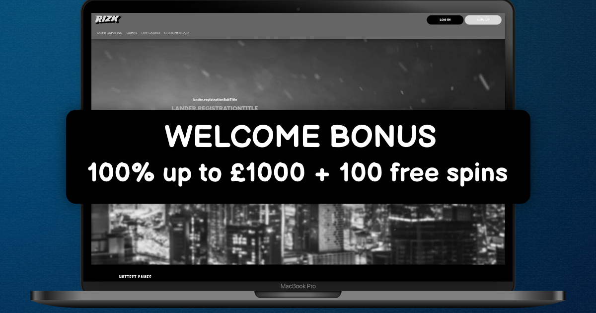 Rizk Casino welcome bonus